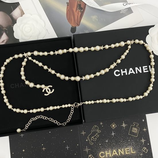 Chanel Pearl Rhinestone Waist Chain