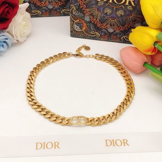 Christian Dior CD CD Pattern Jewelry Set Brass Material