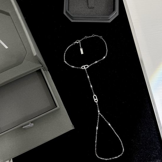 Messika Sliding Diamond Platinum Chain Ring