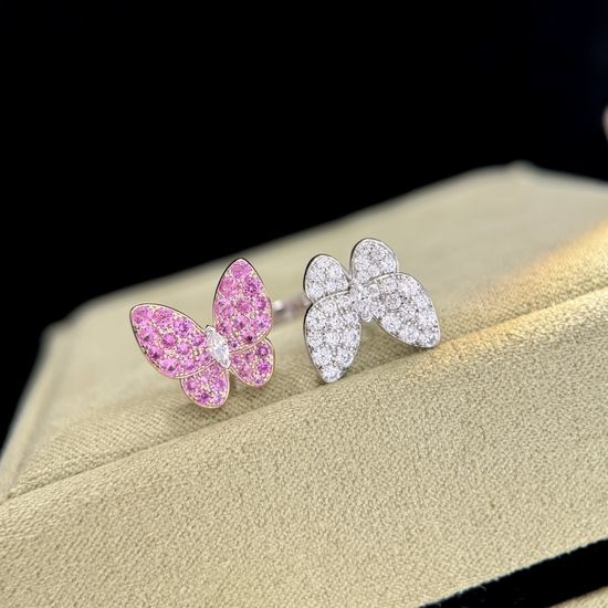 Van Cleef & Arpels VCA Double Butterfly Adjustable Opening Ring