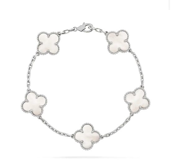 Van Cleef & Arpels VCA Mother of Pearl Clover Bracelet
