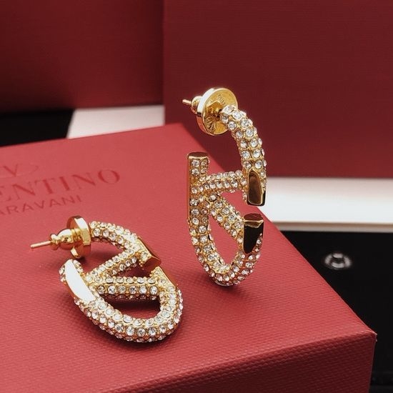 Valentino Delicate Diamond Inlaid Classic Earrings