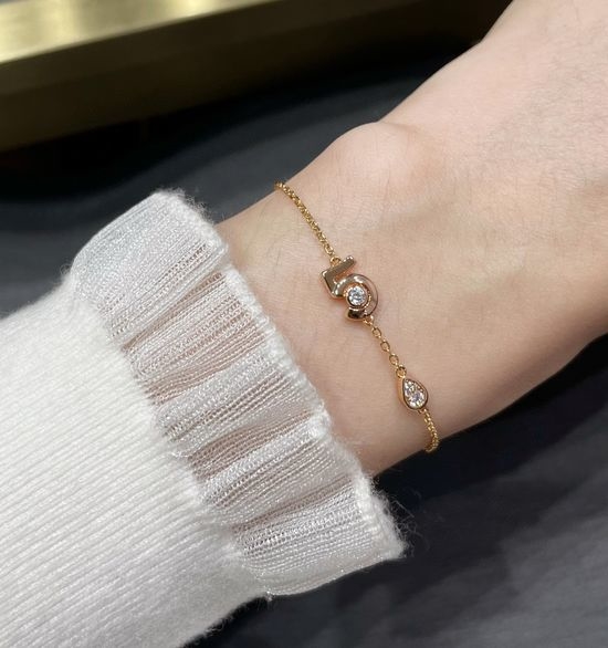 Chanel Number Five Shiny Zircon Bracelet