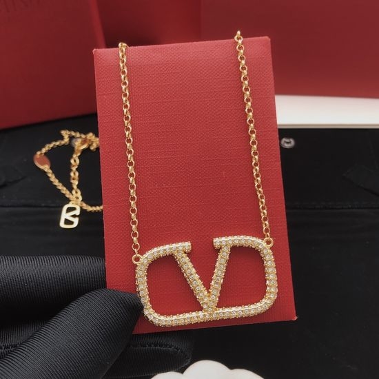 Valentino Large Diamond Inlaid Necklace