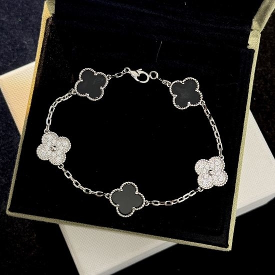 Van Cleef & Arpels VCA Five Flower Mother of Pearl Bracelet