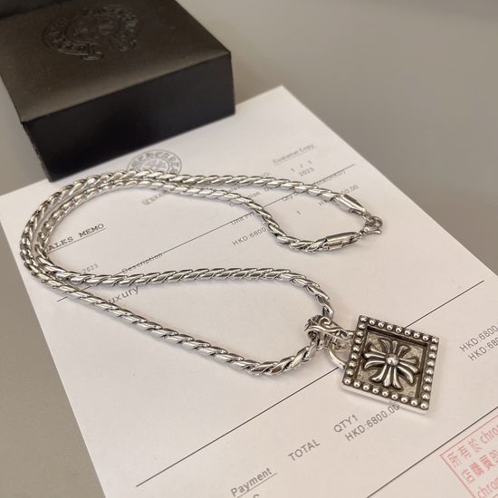 Chrome Hearts Retro Design Pendant Necklace