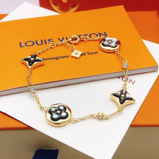 Louis Vuitton LV Grey Mother Of Pearl Bracelet