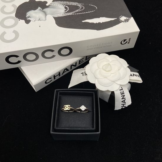 Chanel Camellia Design Adjustable Ring Set