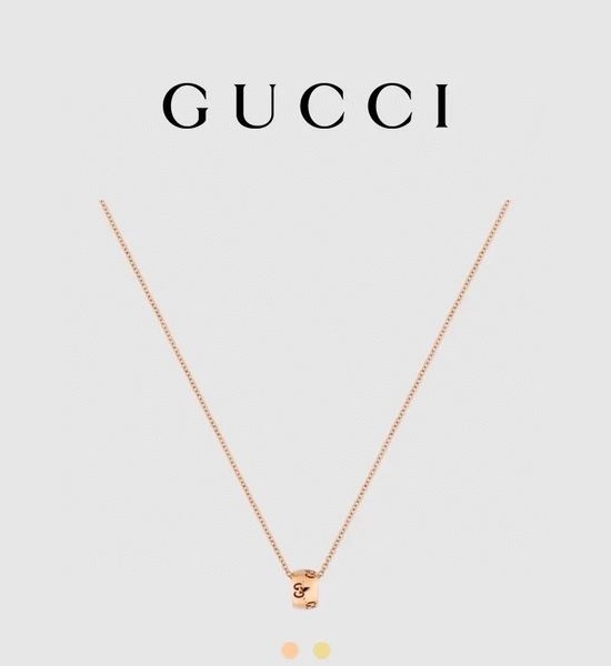 Gucci 18K Gold Color GG Pendant Necklace