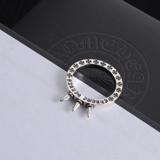 Chrome Hearts Vintage Engraved Cross Ring