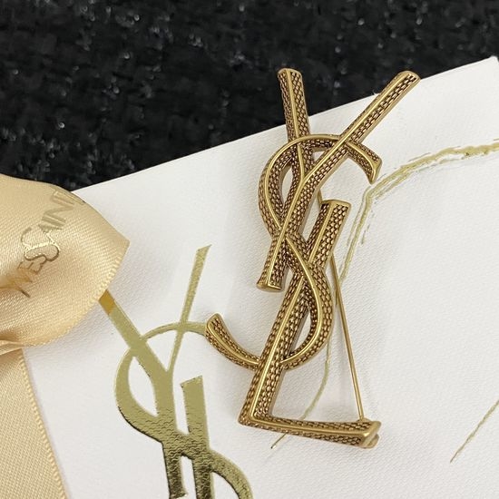 Yves Saint Laurent YSL Vintage Snake Pattern Brooch