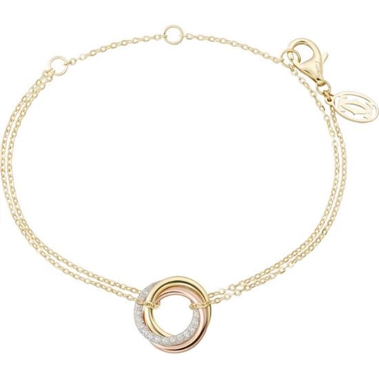 Cartier Triple-Ring Diamond Bracelet in Classic