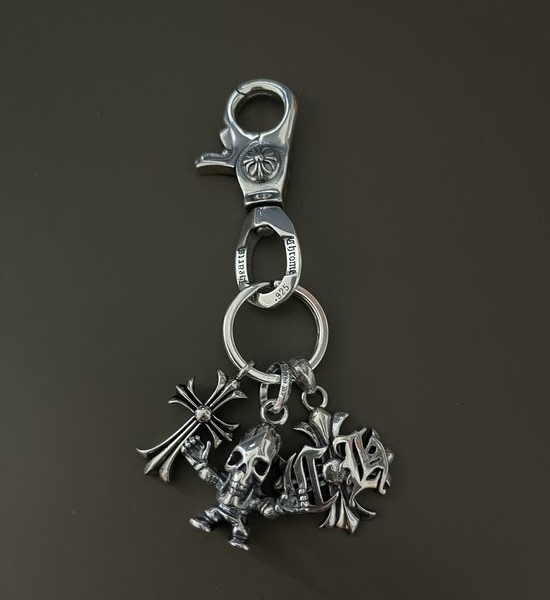Chrome Hearts Classic Retro Cross Pattern Keychain