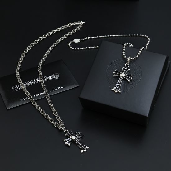 Chrome Hearts Vintage Pendant Necklace Letter Bead Chain
