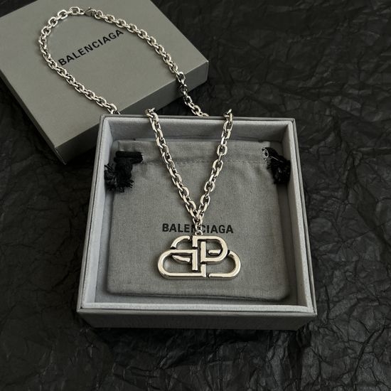 Balenciaga Simple Polished Chain Necklace