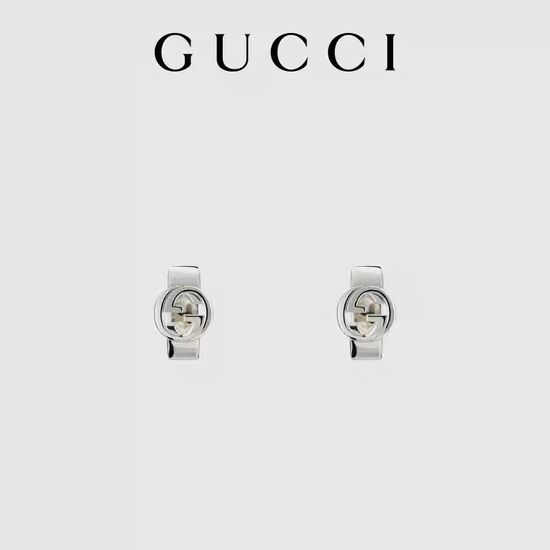Gucci Wide Band Hoop Design Earrings