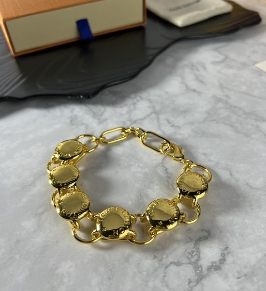 Louis Vuitton LV Classic Rivet Metal Bracelet Necklace
