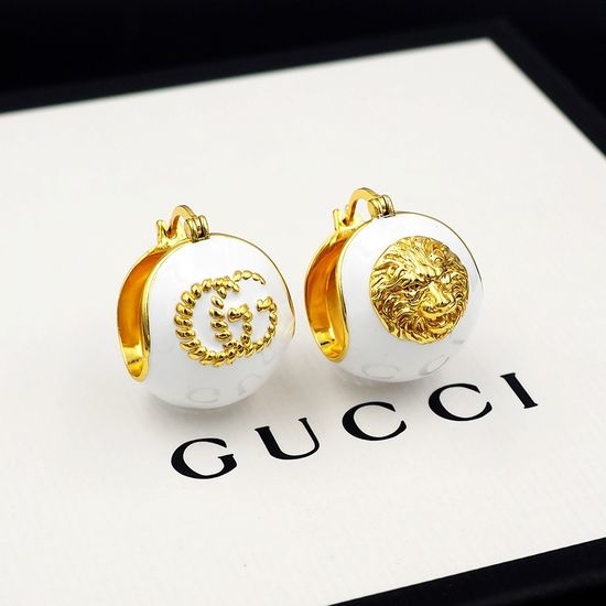 Gucci Enamel Decorated Classic Stud Earrings