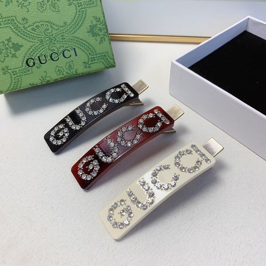 Gucci Resin Logo Hair Side Clip