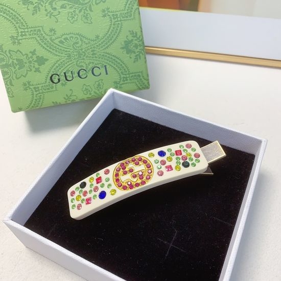 Gucci Colored Logo Hair Side Clip