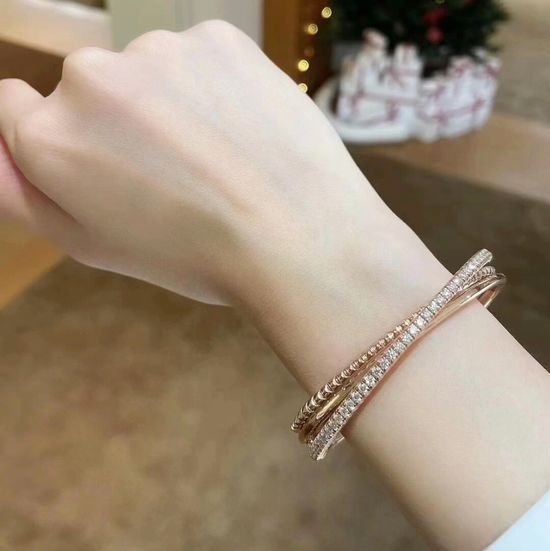 Cartier Three Ring Rivet Bangle