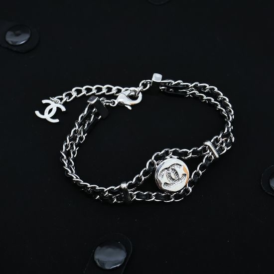Chanel Double Layer Woven Coin Bracelet
