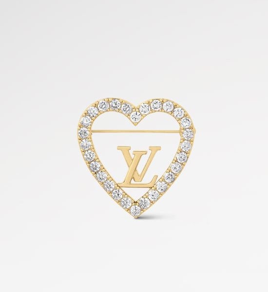 Louis Vuitton LV Elegant Gold Plated Brooch