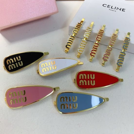 Miu Miu Enamel Straight Side Hair Clip