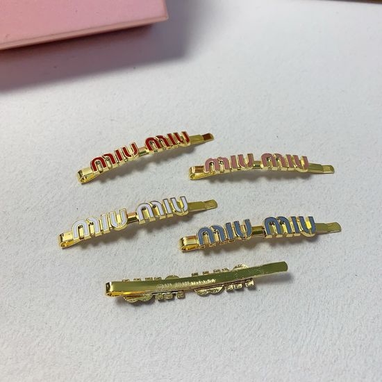 Miu Miu Enamel Bangs Styling Hair Clip