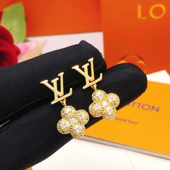 Louis Vuitton LV Flower Jewelry Set Necklace Earrings