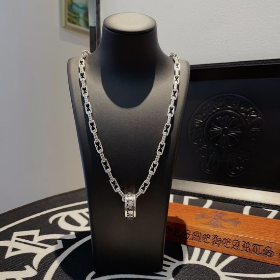 Chrome Hearts Vintage Chunky Buckle Necklace Ring Pendant