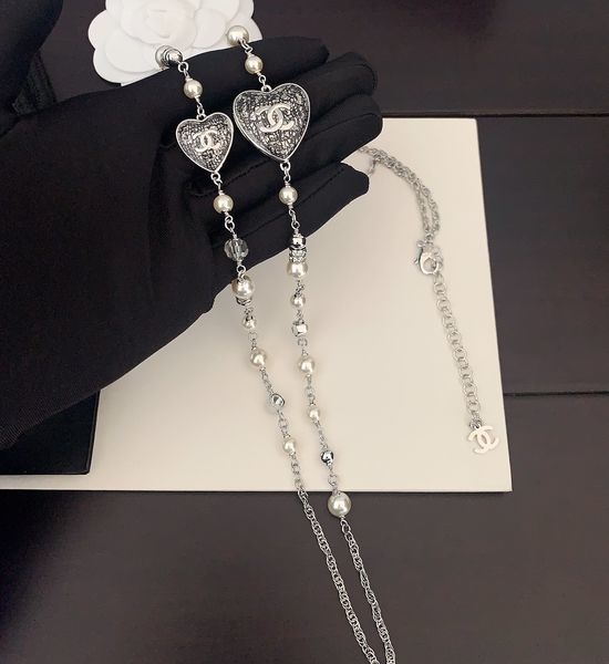 Chanel Heart Shape Long Sweater Chain