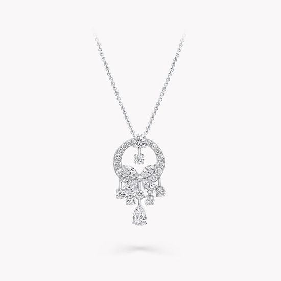 Graff Circular Marquise Cut Pendant Necklace