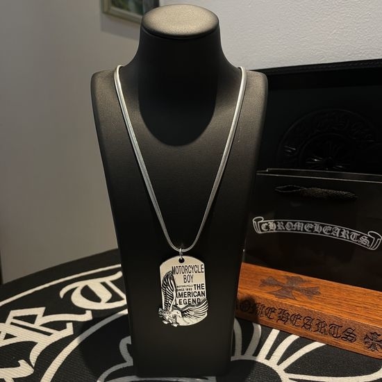 Chrome Hearts Vintage Square Pendant Necklace