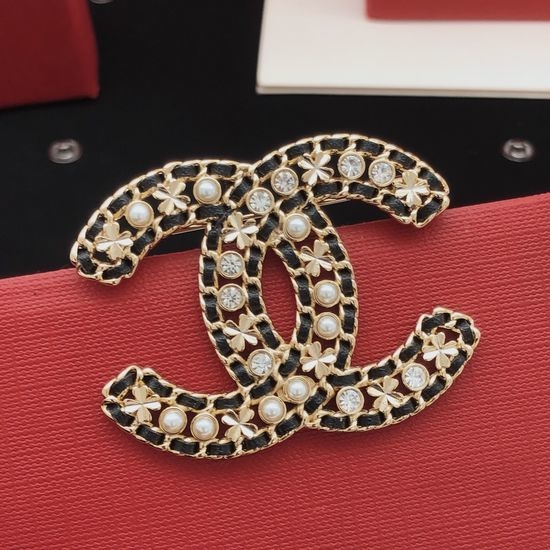 Chanel Camellia Weave Elegant Brooch