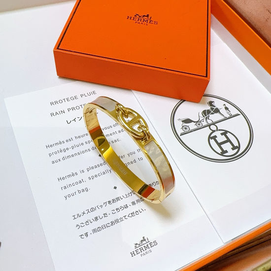 Hermes Shell Craft Plated Bracelet