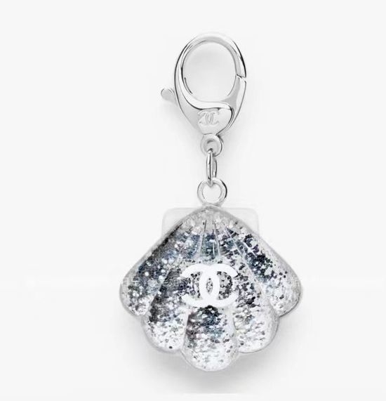 Chanel Shiny Acrylic Shell Keychain