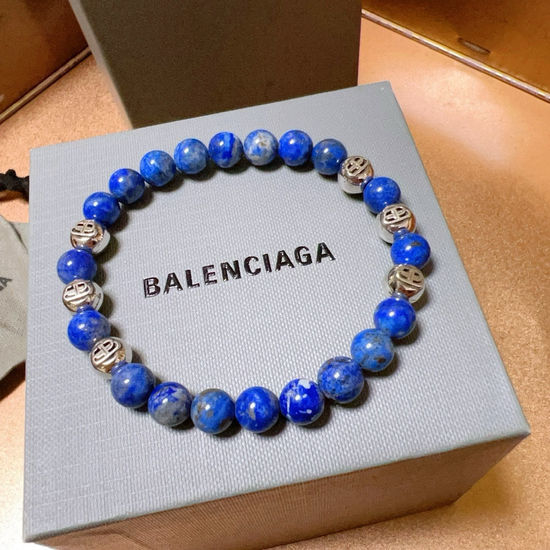 Balenciaga Vintage Style Lapis Lazuli Bracelet