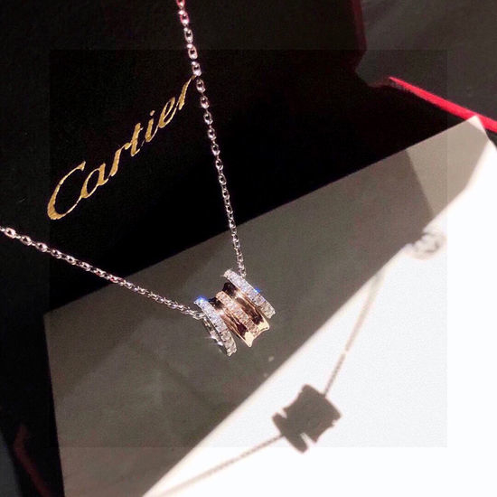 Cartier Detachable Three Ring Pendant Necklace