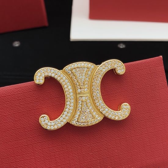 Celine Classic Brass Material Brooch