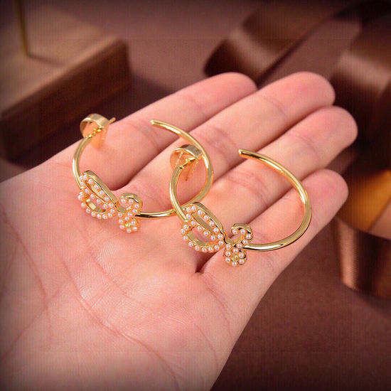 Loewe Simple Golden Stud Earrings