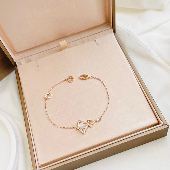 Bvlgari Fan Shape Mother Of Pearl Bracelet
