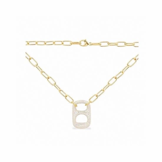 Apm monaco Stylish Chain Link Pendant Necklace