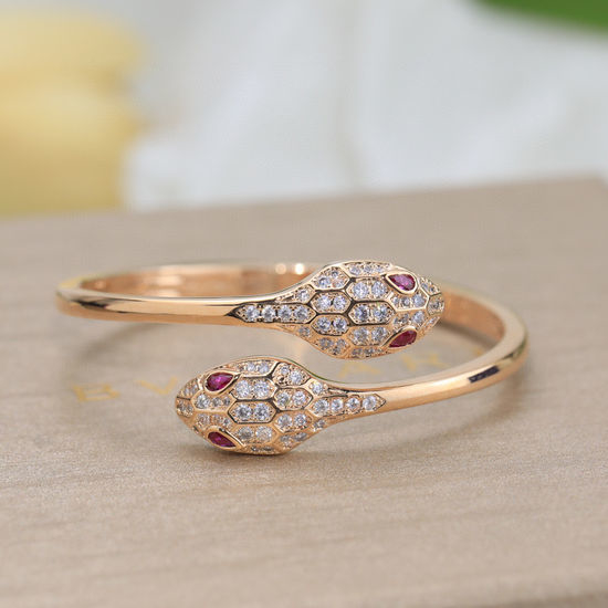 Bvlgari Sparkling Diamond Snake Bangle