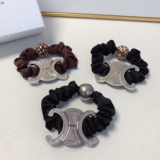 Celine Rhinestone Decorated Hair Scrunchie