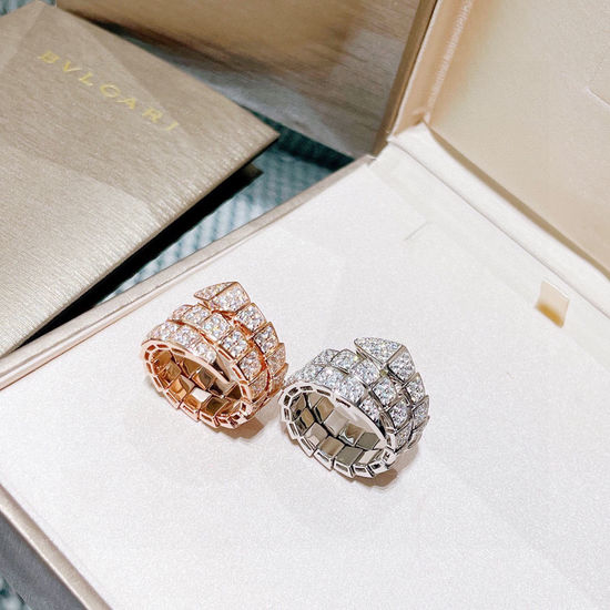 Bvlgari Serpenti Snake Diamond Adjustable Ring