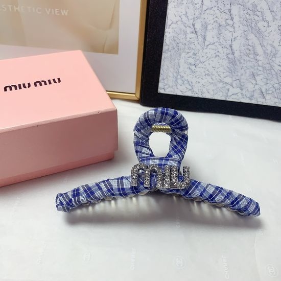 Miu Miu Full Rhinestone Hair Claw Clip with Box