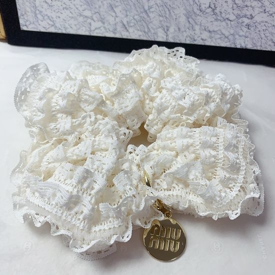 Miu Miu Lace Hair Tie Elastic Hair Band