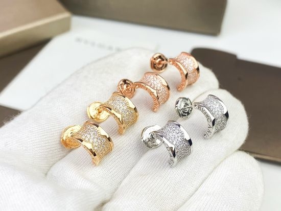 Bvlgari Full Diamond Small Waist Earrings