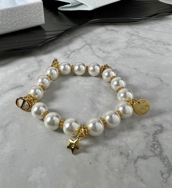 Christian Dior CD Pearl Bracelet